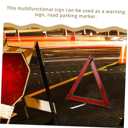 TOYANDONA 3pcs Reflective Warning Triangle Roadside Emergency Triangles for Vehicle Safety Compact Portable Reflectors for Roadside Assistance
