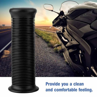 Motorcycle Grips, Pair of Grip, TPU Rubber Handle Grip Fit for 25mm Handlebar