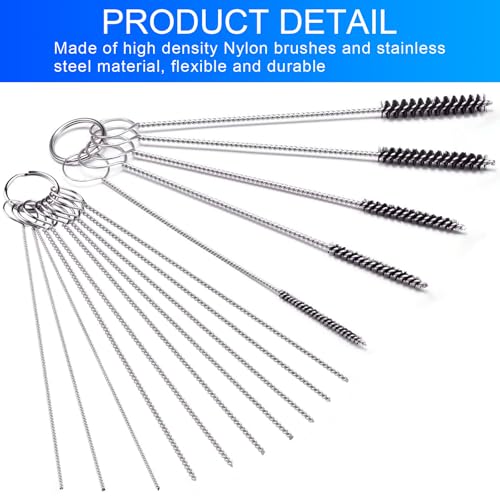 Carburetor Cleaning Kit, Carbon Dirt Jet Remove Cleaner, 26 Cleaning Wires Set, 20 Cleaning Needles 10Nylon Brushes 2 Sharp Pick, For Motorcycle ATV Moped Welder Carb