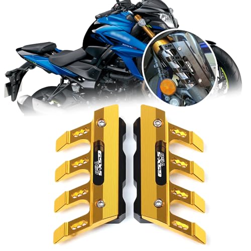 FOR GSX-S750 GSXS750 motorcycle fender front fork protector front fender guard slider gsx-s750 motorcycle accessories (Gold) - color: Gold