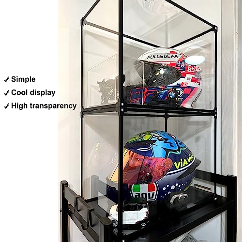 Motorcycle Helmet Storage Rack,Helmet Organize Display Cabinet for Football Helmet, Bike Helmet, Baseball Helmet - style: Modern