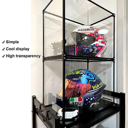 Motorcycle Helmet Storage Rack,Helmet Organize Display Cabinet for Football Helmet, Bike Helmet, Baseball Helmet - style: Modern