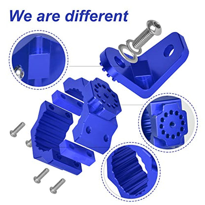 ZIDIYORUO UTV Whip and Spot Light Mount, 360 Rotating Flag Hole, Aluminium Alloy, 1.75" to 2" Roll Cage (2 PCS Blue) - color: Blue, size: 2 pcs