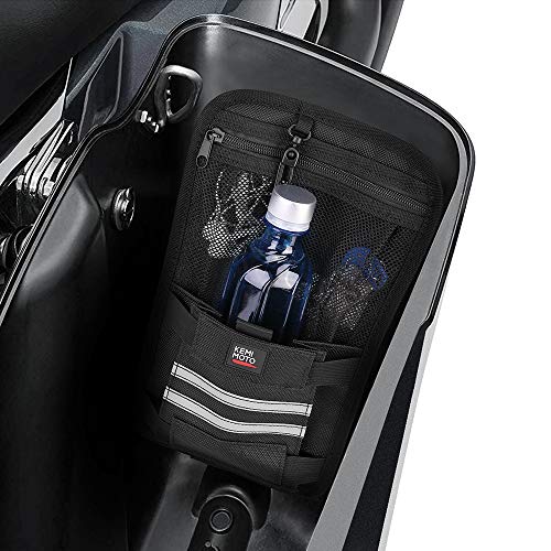KEMIMOTO Saddlebag Organizers 2 Packs Universal for Touring Motorbike Models for Street Glide Road Glide Road King Motorcycle Saddle Bag Organizers
