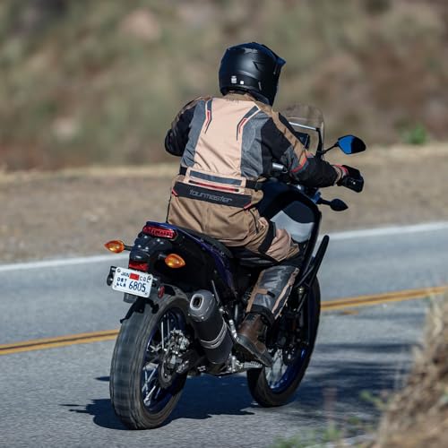 Tourmaster Men's Ridgecrest Mesh Adventure Motorcycle Jacket - color: Black, size: 3X-Large
