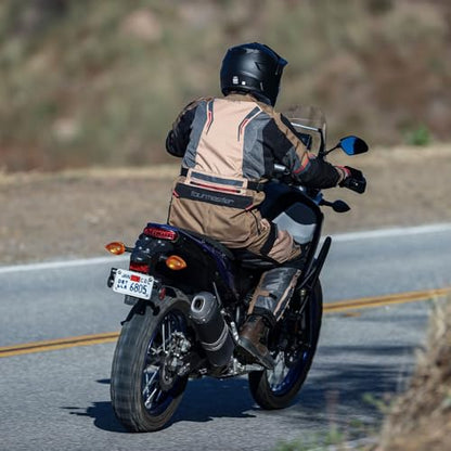 Tourmaster Men's Ridgecrest Mesh Adventure Motorcycle Jacket - color: Grey/Grey, size: Medium