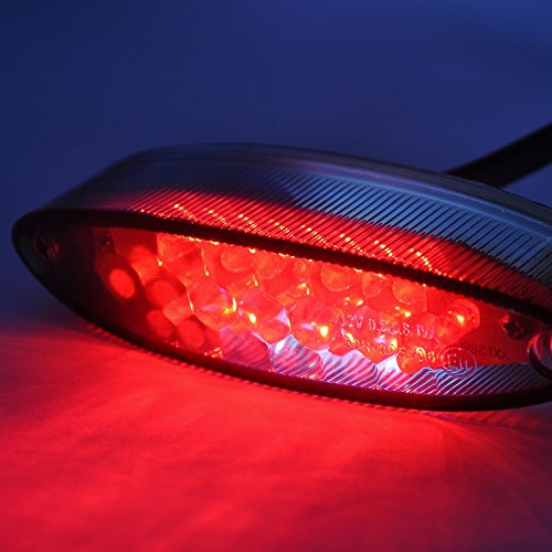 Universal 28 LEDs Motorcycle ATV Tail Light Brake Stop Lights Compatible with Suzuki Harley Davidson Honda Kawasaki DR DRZ 650 400