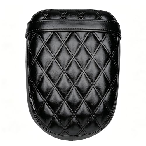 Motorcycle Passenger Comfort Seat Fit for CMX1100 Rebel 1100/DCT/SE 2021-2026, Leather Rear Saddle Back Cushion Pillion Pad, Black Stitching - color: Rear - Black-A