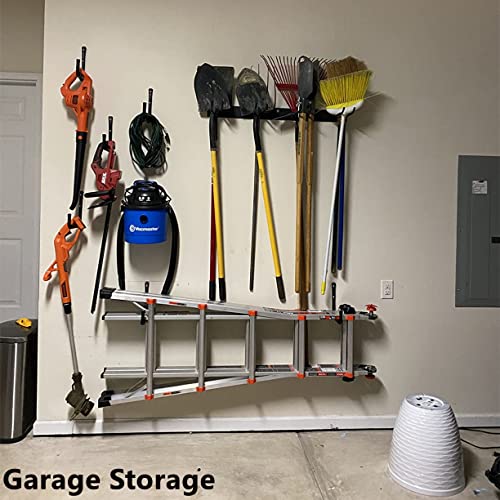 Garage Storage Heavy Duty Utility Hooks, 12 Inch Wall Mount Storage Hanger Organizer for Hanging Tool, Chairs, Hoses, Ladder, Bulk Items, Ropes, Bike - size: 8.2inch x 12inch