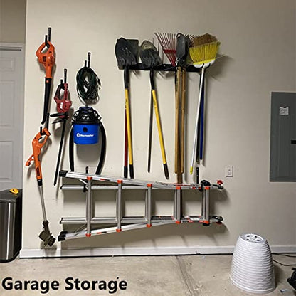 Garage Storage Heavy Duty Utility Hooks, 12 Inch Wall Mount Storage Hanger Organizer for Hanging Tool, Chairs, Hoses, Ladder, Bulk Items, Ropes, Bike - size: 8.2inch x 12inch