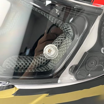Universal 2 Pairs 4MM Helmet Visor Pins, Anti Fog Insert Pins Compatible with AGV, SHOEI, GXT, ARAI,BELL, SEDICI, HJC,ETC Helmet Visors (PIN 2) - color: Pin 2