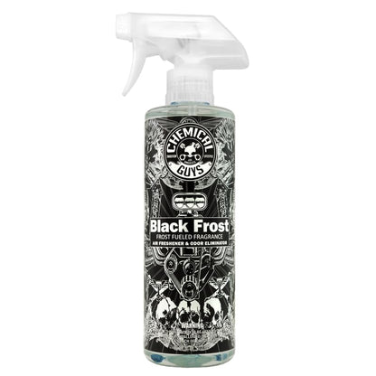 Chemical Guys Black Frost Air Premium Car Air Freshener Spray & Odor Eliminator - Crisp Masculine Scent Spray for Trucks, SUVs, RVs, and Motorcycles - Use in Home, Office, or Garage, 16 oz Bottle - size: 1 Count (Pack of 1)