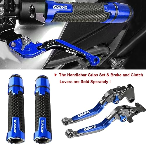 GSXR 600 750 1000 Motorcycle Brake Clutch Levers Set for Suzuki GSX-R 600 GSX R 750 2011-2019 GSXR 1000 2009-2019 GSXS 1000 F ABS 2015-2019((Gray/Blue) - color: Levers - A
