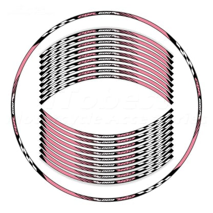 CBR 17 inch Wheel Rim Stickers Decals Tape Compatible with CBR600RR 2003-2025 F5 Motorcycle Reflective Rim Tapes Sticker Stripe (Pink) - color: Pink