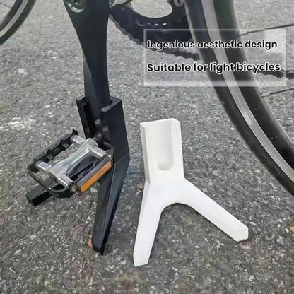 Bicycle Pedal Support Rack Stand, Black | Road Bike Parking Mount, Compact Design, Light Bicycles, Outdoor Storage