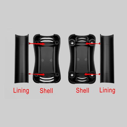 4 Pack Motorcycle Crash Bar Bumper Blocks Protectors with Reflective Strip Protective Block for Motorcycle Engine Guard Crash Bar Highway Bumper Guards Body Frame Bars 7/8 inch and 1 Inch Tube