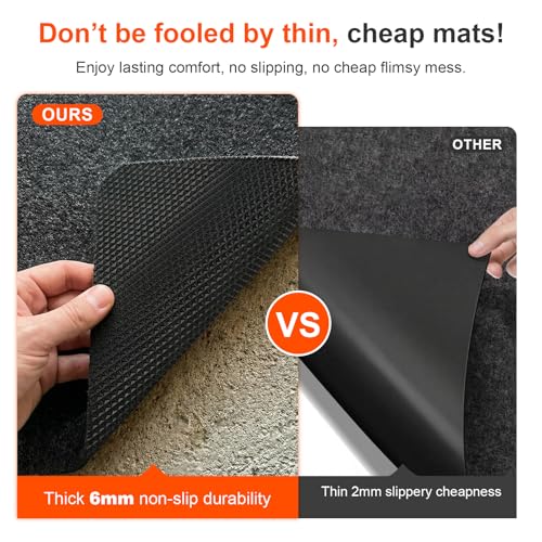 Heavy Duty Oil Spill Mat for Garage Floor, Extra Thick Absorbent with Anti-Slip Rubber Backing, Reusable Under Car Leak Pad (7.9" x16FT) - size: 7.9"x16FT