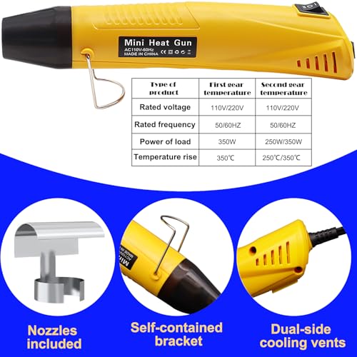 532PCS Heat Shrink Solder Seal Wire Connectors Kit with Mini Heat Gun, Solder Stick Wire Connectors Waterproof Wire Electrical Connector Kit for Marine, Automotive, Boat, Truck (26-6 Gauge) - size: 532PCS