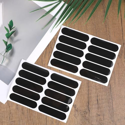20pcs Motorcycle Helmet Reflective Stickers, High Visibility Black Safety Reflective Waterproof Decals Tapes Night Riding Safety Stickers Accessories for Motorcycle Bike Scooter Strollers Helmets