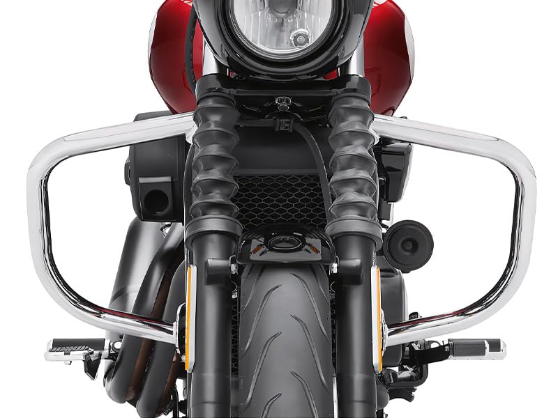 TCT-MOTORPARTS Engine Guard Highway Crash Bar Protection Support Fit for Harley Street 500 XG500 Street 750 XG750 2015-2020; Street Rod XG750A 2017-2020 (Replace #49000047) Chrome - color: Chrome