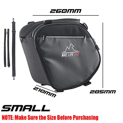 For BMW Aprilia Yamaha Honda KYMCO SYM Scooter Tank Shoulder Saddlebag Storage Bag Rider Luggage Glove Helmet Toolbag (Small) - size: Small