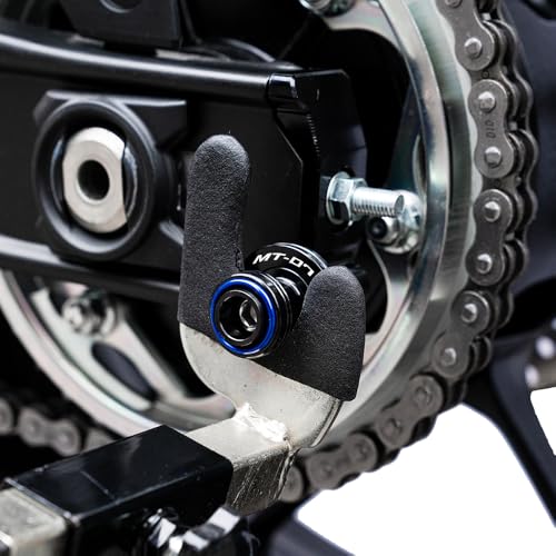 MOWOK Fit For YAMAHA MT-07 MT07 2026 2025 2024 2023 2022 2021 2020 2019 2018 2017 2016 2015 2014 Motorcycle Accessories Stand Screws Swing Arm Swingarm Spools slider (Blue) - color: Blue