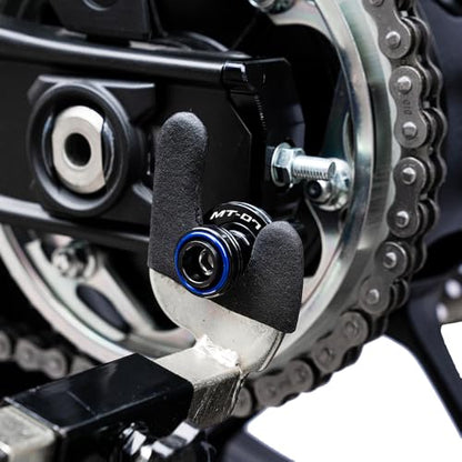 MOWOK Fit For YAMAHA MT-07 MT07 2026 2025 2024 2023 2022 2021 2020 2019 2018 2017 2016 2015 2014 Motorcycle Accessories Stand Screws Swing Arm Swingarm Spools slider (Blue) - color: Blue