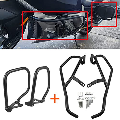 Highway Crash Bar Engine Guard Saddlebag Guard Replacement for BMW K1600GT K1600GTL K1600 GTL 2017-2026 Motorcycle Steel Frame Falling Protector Bars(Front and Rear)
