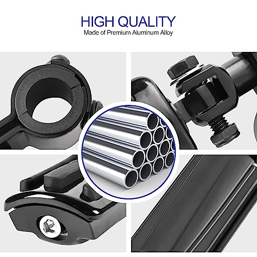 Motorcycle Highway Pegs, Crash Bar Foot Pegs for Harley Touring Electra Street Glide Road King Sportster, Kawasaki, 1"(25mm), 1 1/4"(32mm), 1 1/3"(34mm) Engine Guard Footrest, 1 Pair - color: Slotted Style - All Black