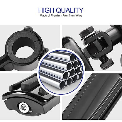 Motorcycle Highway Pegs, Crash Bar Foot Pegs for Harley Touring Electra Street Glide Road King Sportster, Kawasaki, 1"(25mm), 1 1/4"(32mm), 1 1/3"(34mm) Engine Guard Footrest, 1 Pair - color: Slotted Style - All Black