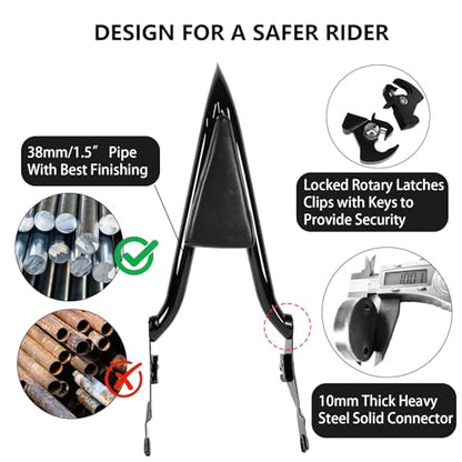 Detachable Sissy Bar Passenger Backrest for Harley Touring Road Glide Road King CVO Street Glide Electra Glide Ultra 2009-2025 (26" Black) - color: Black, size: 2009-2024
