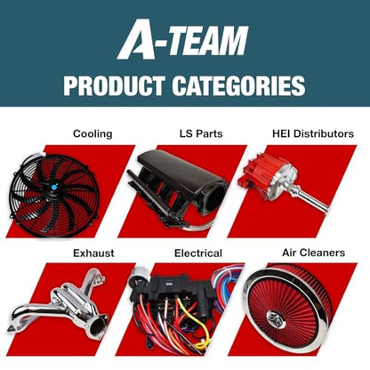 A-Team Performance 12-Circuit Universal Automotive Wiring Harness Kit - 12 Circuits Pre-Wired Fuse Block & Labeled Long Wires - Horn Relay, Headlight Relay & Turn Signal Wiring Kit