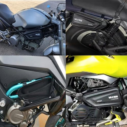 For V-Strom 800DE 800 DE VSTROM DL800 2023 2024 2025 Motorcycle Tool Bag Triangle Side Bag EVA Hard Shell Motorcycle Storage Bags Water-resistant Tail Bag 2Pcs