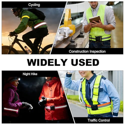 Reflective Safety Belt, Adjustable High Visibility Glow Belt Outdoor Running Gear Accessories - color: Light Blue