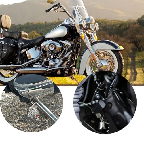 Motorcycle Bell Hangers Guardian Bell Hanger with Split Ring, 2 Pieces Luck Riding Bell Hangers, Universal Fit for Any Bells