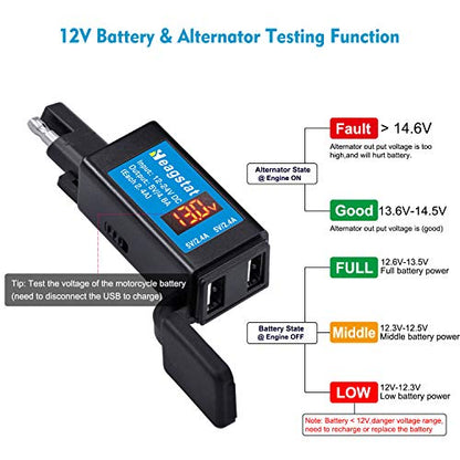 Heagstat Motorcycle SAE to USB Port Power for GPS, Smartphone MP3, Motion Camera
