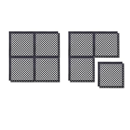 Durable Comfort Floor Mat - Anti-Slip Design for High Traffic Areas, Kitchen, Bar, Pool Decks - All-Weather Indoor/Outdoor Waterproof Mat (Easy Clean Surface) - size: 21"x21"- 8PCS(Anti-Silp Mat)