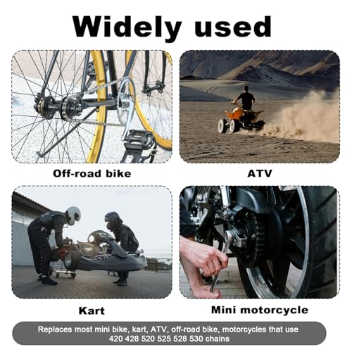 Motorcycle Chain Breaker with a Rack, Bicycle Chainbreaker Tool Chain Link Splitter Tool Chain Cutter Remover Compatible with Pit Bike ATV Kart Small Motorcycle 420 428 520 525 528 530