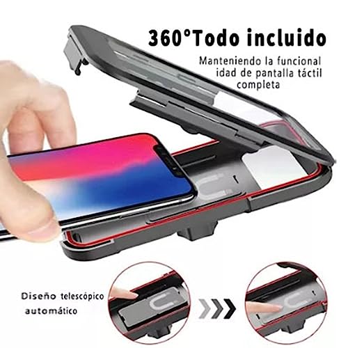 Tyenaza Motorcycle Navigation Bracket, Motorcycle Phone Holder Waterproofs Sensitive TPU Touch Screen 360° Rotation Bike Navigation Mount