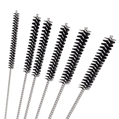 Road Passion Set of 1 Carburetor Carbon Dirt Jet Remove Cleaner 9 Cleaning Needles + 6 Nylon Brushes Tool Kit +1 Throttle Wrench Kit for Motorcycle ATV Moped Welder Carb Chainsaw Spray Guns Torch Tips