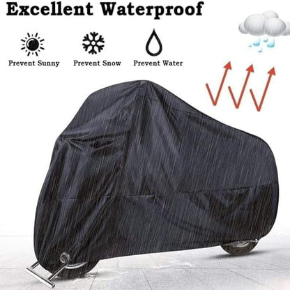 Motorcycle Cover for Honda NT1100 NT 1100, Heavy Duty Outdoor Waterproof Motorbike Rain Storage Shelter with Lock Holes Anti-UV Dustproof Breathable Black,XXL - size: XX-Large
