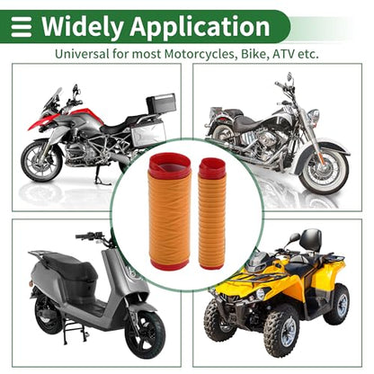 1.57" /40 mm 1.57 "/40 mm Motorcycle Hand Grips Cover Kit Non Slip Silicone Handlebar Grips Orange 1 Set Spiral Cross Pattern - color: Orange