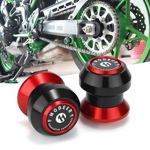 Motorcycle 8MM 6MM Swingarm Spools Fit Ninja 650 500 1100SX ZX6R Z900 Z650 YZF R1 R3 R6 R7 R9 CBR600RR CBR1000RR CBR600 F2 F3 F4 F4i GSXR 750 600 1000 MONSTER 696 796 821 1200 Red - color: red, size: M8 & M6