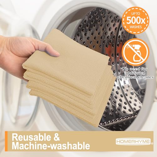 Microfiber Cleaning Cloth, 12 Pack Biege Cleaning Rags,12" X 11" Lint Free Dish Towels Wash Cloths, Reusable Microfiber Towels for Home and Kitchen Bathroom Apartment Cleaning Supplies - color: Beige, size: 12 Pack