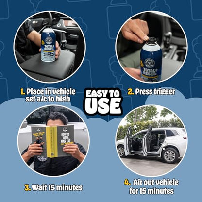 Chemical Guys Odor Eliminating Fogger 3 Pack – Black Frost Scent, 3 Oz Each – Set-and-Forget System to Remove Smoke, Pet, Gym, and Food Odors in Cars, Trucks, SUVs - size: 3 Fl Oz (Pack of 3)