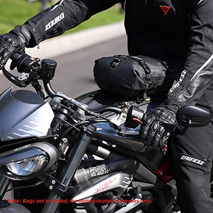 Rhinowalk Motorcycle Tank Bag/Bumper Bag Universal Saddle Bag Mounting Base - color: Black, size: Fuel tank mounting base