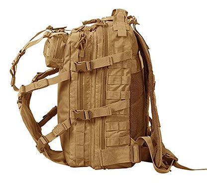 Seibertron Waterproof Large Capacity Molle Motorcycle Helmet Holder/Cycling Helmet Storage/Hiking Helmetcatch Bag/Backpack Also Fit Basketball Football Soccer Backpack Khaki - color: Khaki