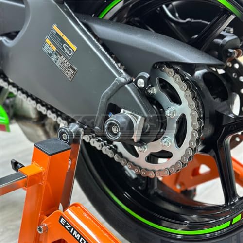 ALmart Motorcycle Front and Rear Fork Axle Slider Wheel Protector Crash Guard Fit forKa-wasaki Ninja ZX-4R/ ZX-4RR/ ZX-25R/ ZX-6R