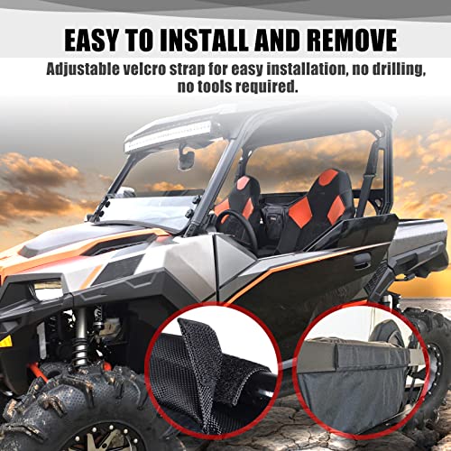 UTV Center Seat Bag Compatible with Polaris General 1000/1000-4 / XP 1000 / XP 4 1000 2016-2025 Large Rear Seat Storage Bag Tool Bag (Black)