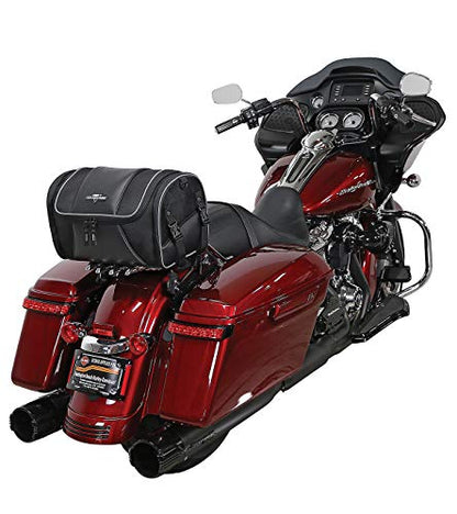 Nelson-Rigg Route 1 Day Trip Backrest/Sissy Bar Rack Bag; Fits Harley Davidson, Indian, Yamaha & Suzuki Motorcycles